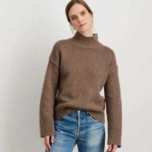 Alex Mill Betty Turtleneck Sweater in Taupe